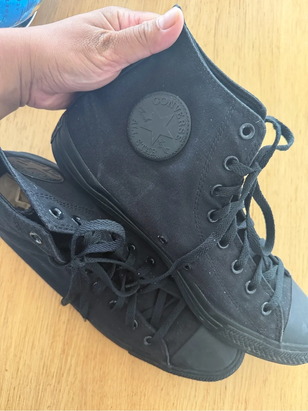 Men's Black High-Top Converse Sneakers